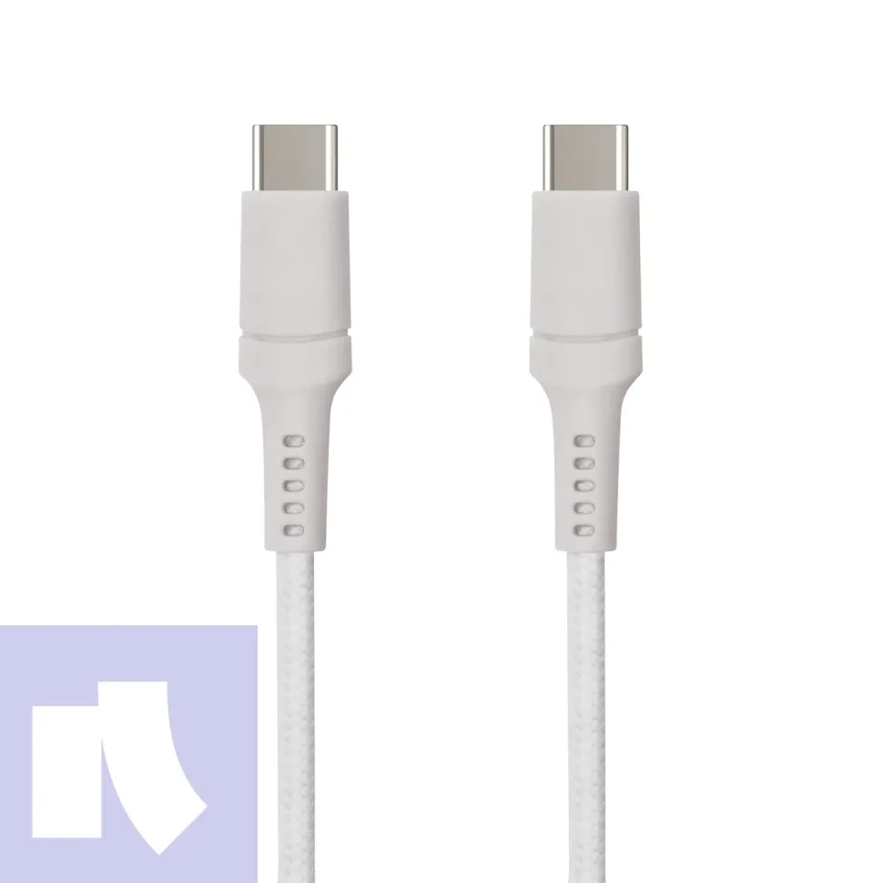 USB-C till USB-C 0,5 m Grå