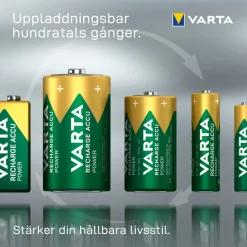 Varta Laddningsbara AAA-batterier 1000 mAh 4-pack