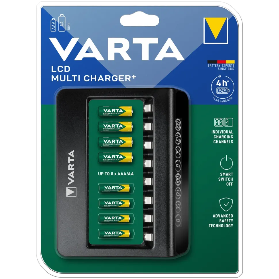 Varta LCD Multi Charger+ Batteriladdare