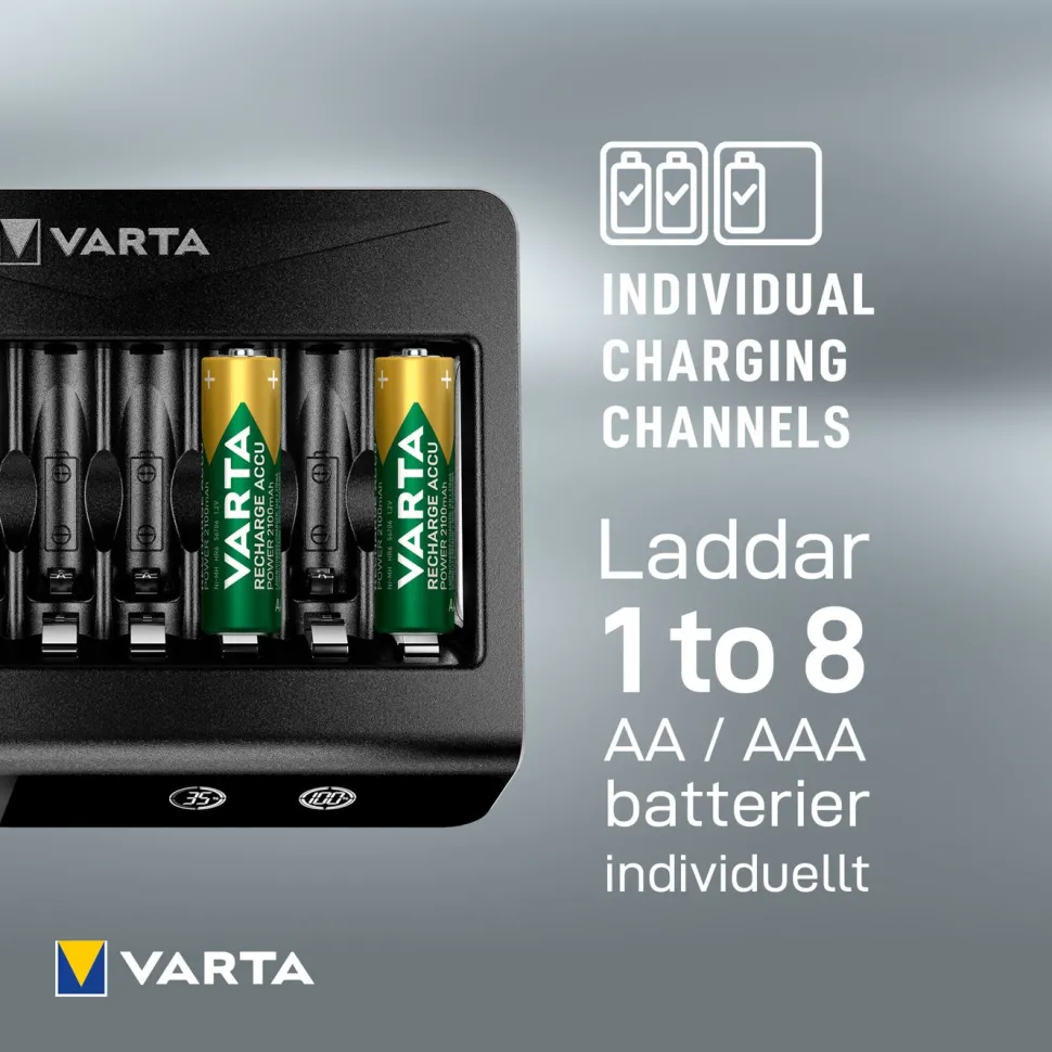 Varta LCD Multi Charger+ Batteriladdare