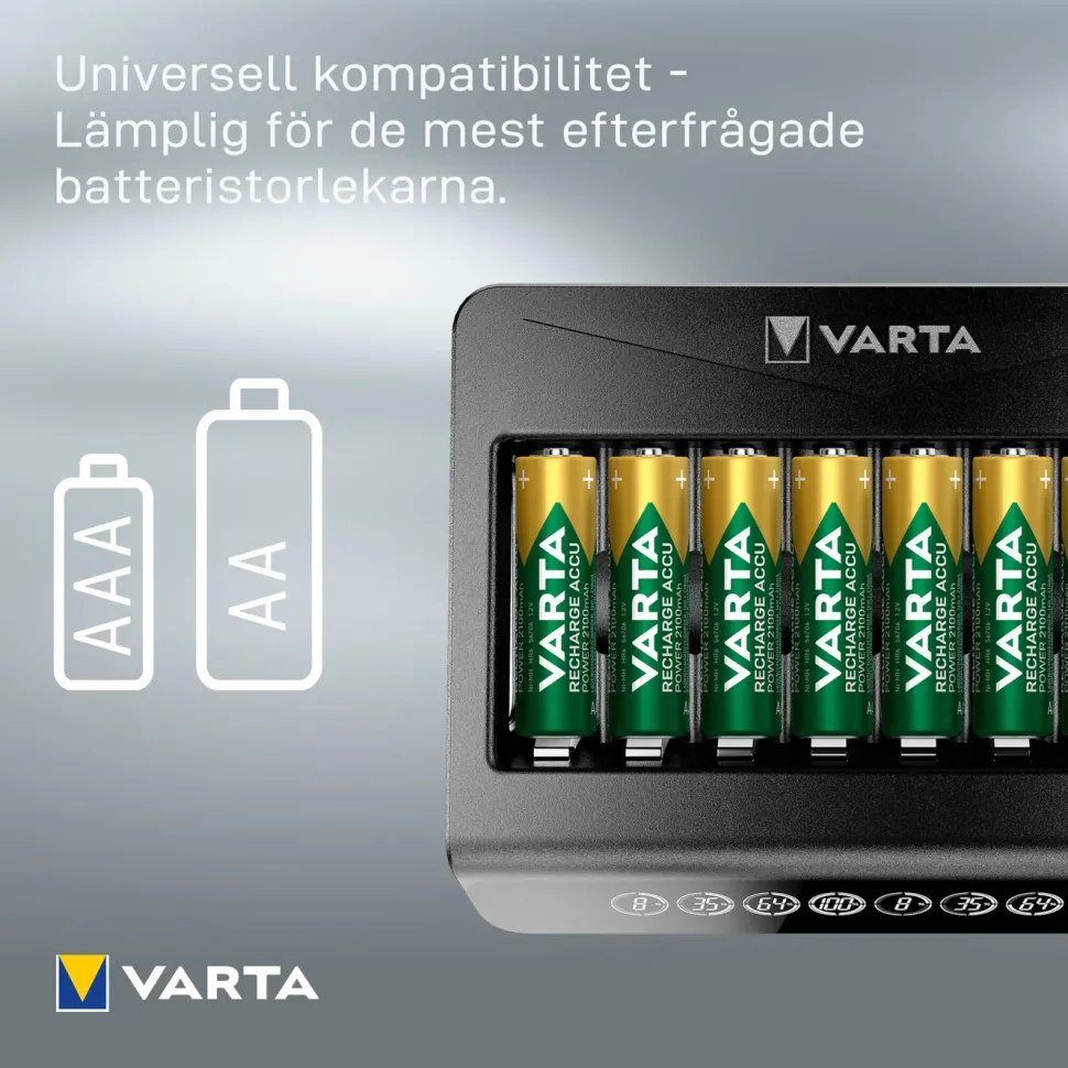 Varta LCD Multi Charger+ Batteriladdare