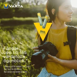 Varta Recharge Recycled AAA-batterier 800 mAh 6-pack