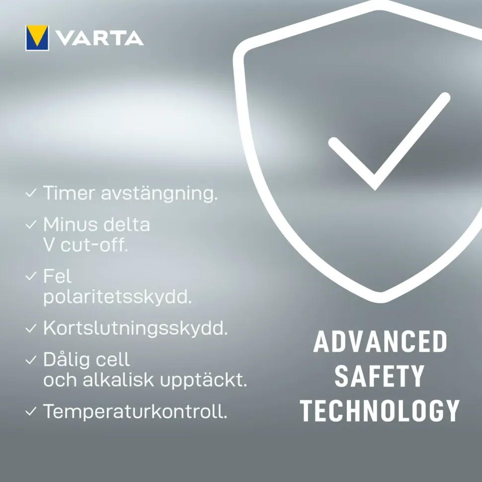 Varta Snabb batteriladdare med övervakning