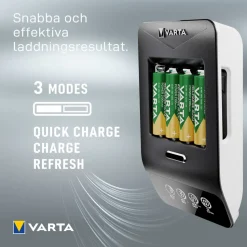 Varta Snabb batteriladdare med övervakning