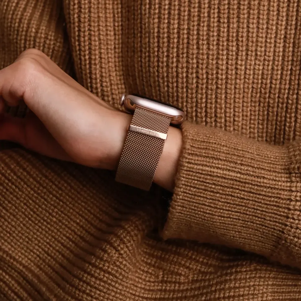 Vonmählen Milanese Loop 2 till Apple Watch 40/41/42 mm Rose Gold
