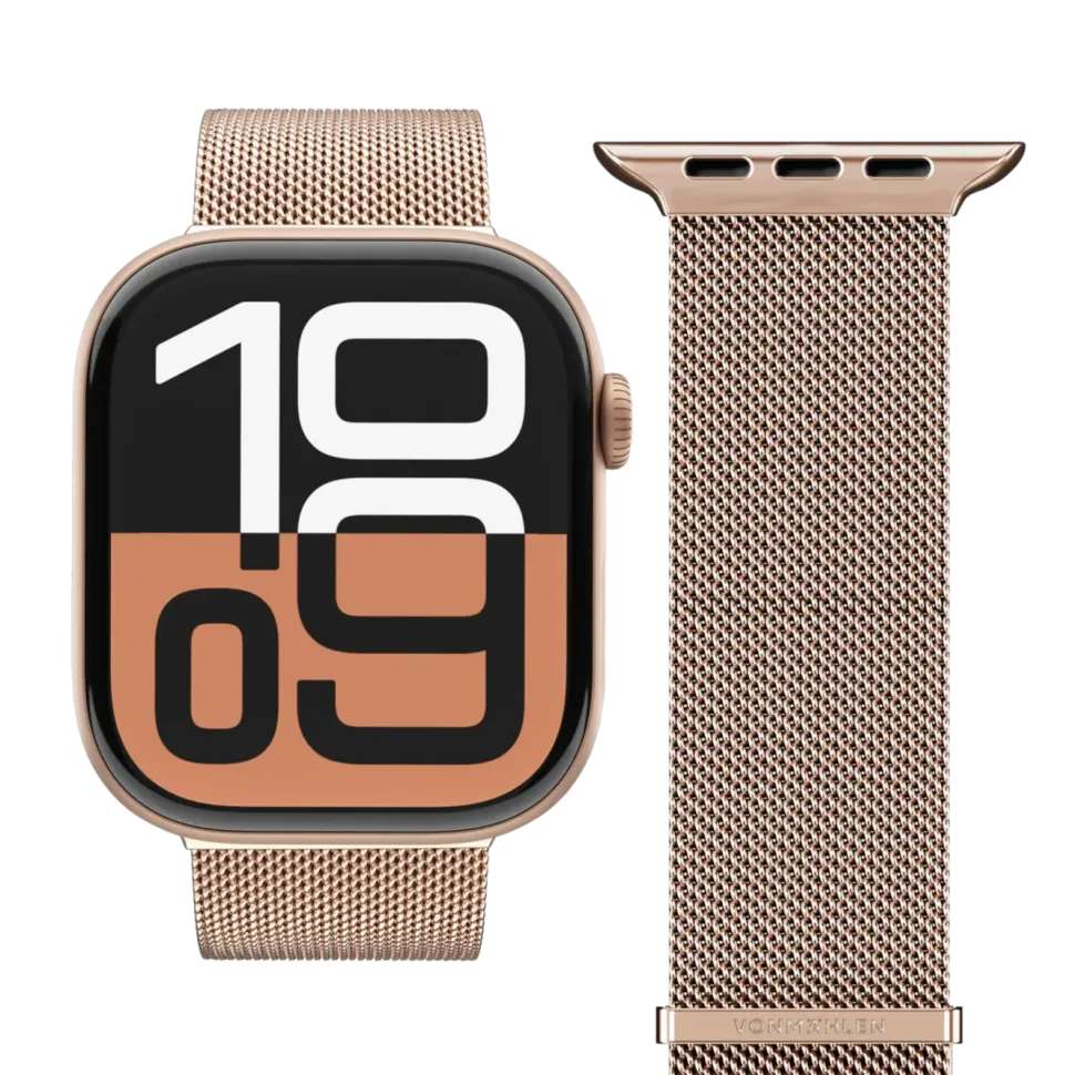 Vonmählen Milanese Loop 2 till Apple Watch 40/41/42 mm Rose Gold