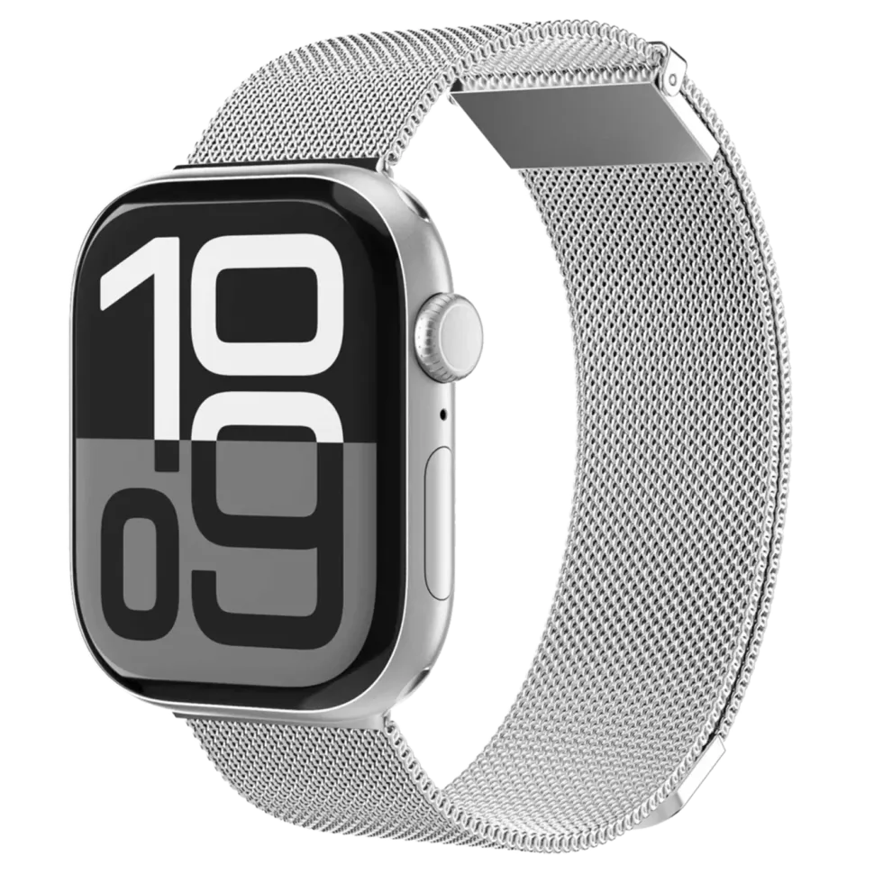 Vonmählen Milanese Loop 2 till Apple Watch 44/45/46/49 mm Silver