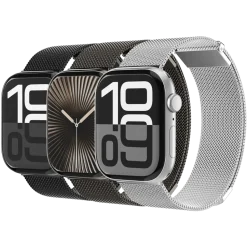 Vonmählen Milanese Loop 2 till Apple Watch 44/45/46/49 mm Silver