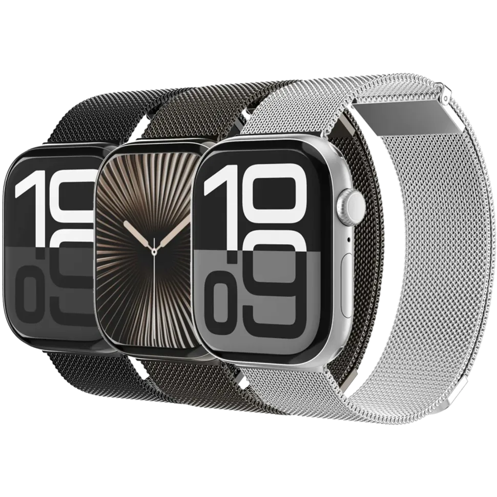 Vonmählen Milanese Loop 2 till Apple Watch 44/45/46/49 mm Silver