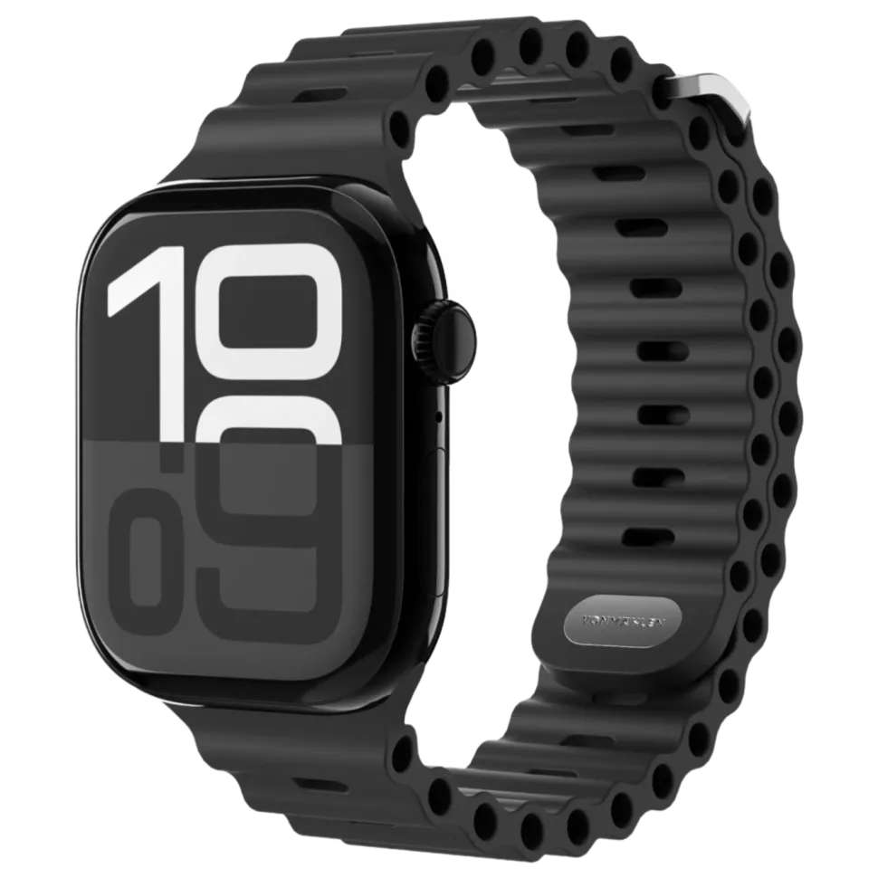 Vonmählen Wave Band 2 till Apple Watch 44/45/46/49 mm Black