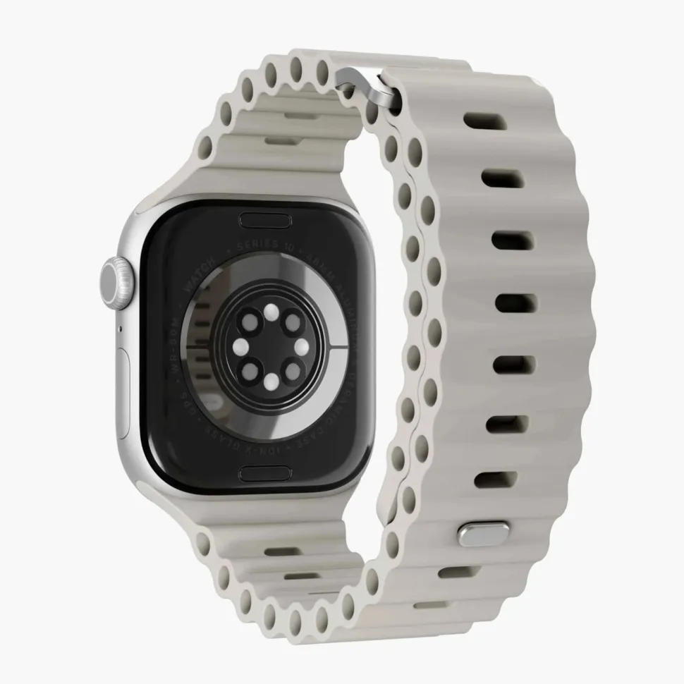 Vonmählen Wave Band 2 till Apple Watch 44/45/46/49 mm Cream
