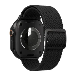 Vonmählen Woven Loop flätat armband till Apple Watch 40/41/42 mm All Black