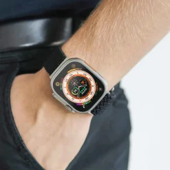 Vonmählen Woven Loop flätat armband till Apple Watch 44/45/46/49 mm Black