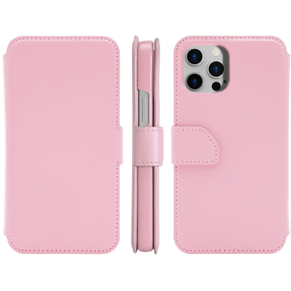 Wallet Case Solo 503 till iPhone 12 och 12 Pro Rosa