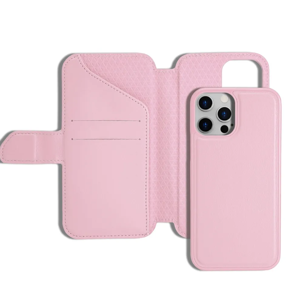Wallet Case Solo 503 till iPhone 12 och 12 Pro Rosa