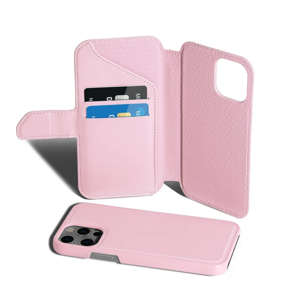 Wallet Case Solo 503 till iPhone 12 och 12 Pro Rosa