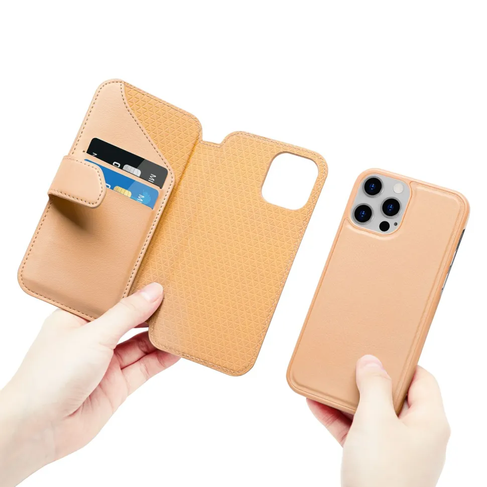 Wallet Case Solo 503 till iPhone 12 och 12 Pro Orange