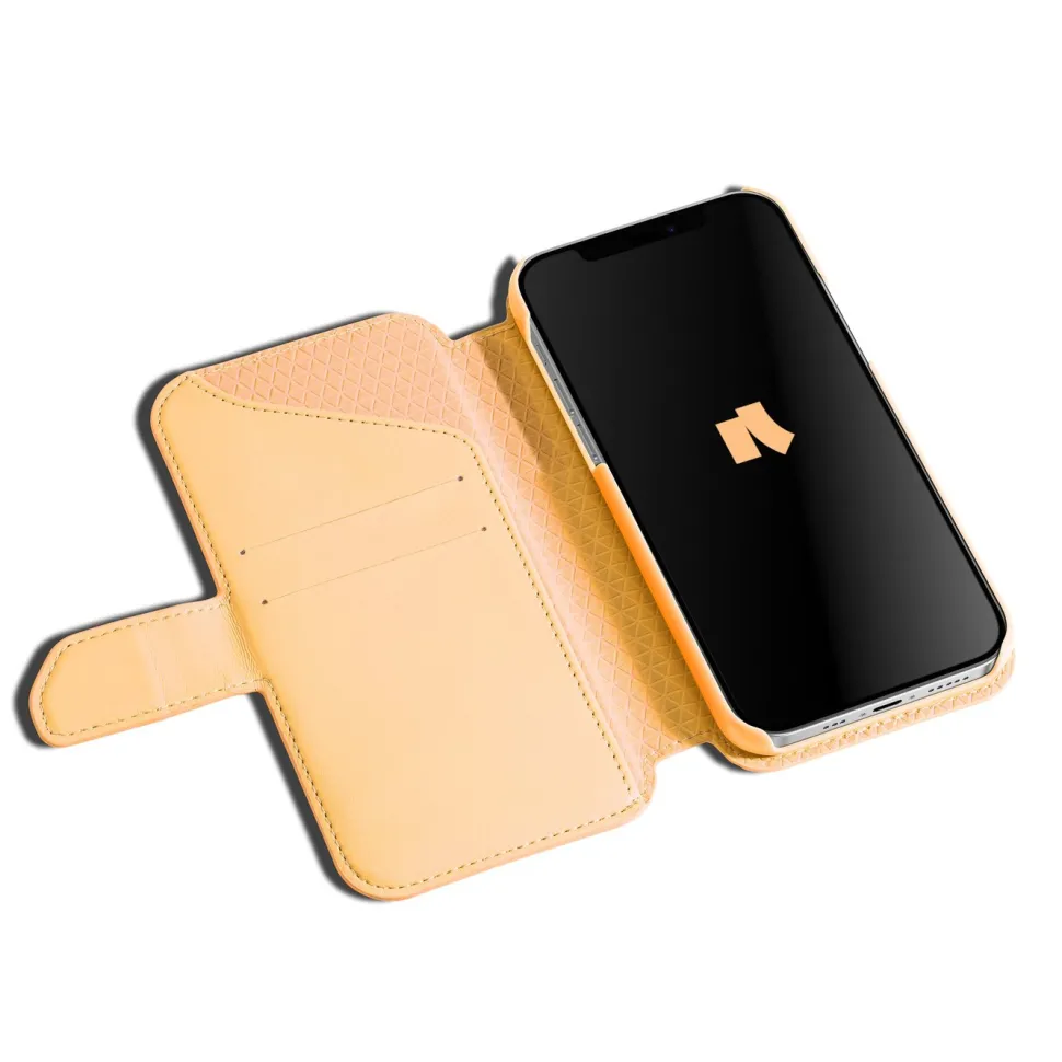 Wallet Case Solo 503 till iPhone 12 och 12 Pro Orange
