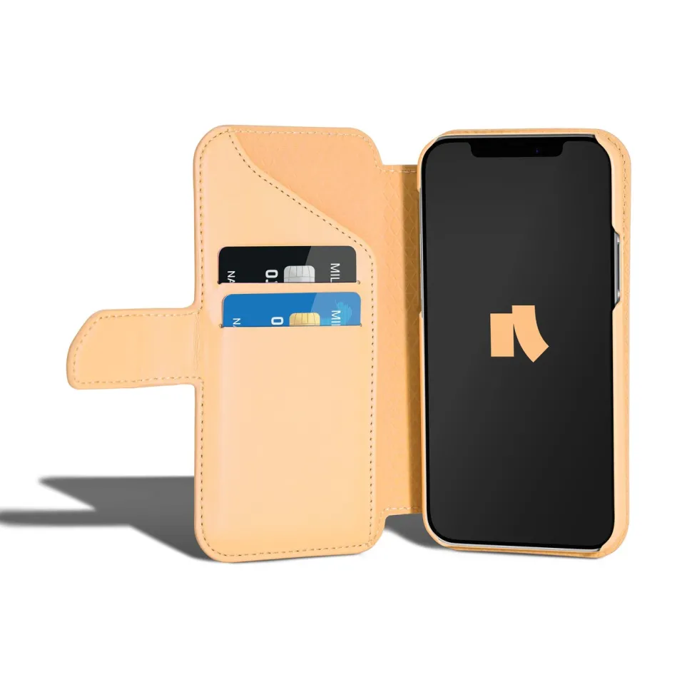Wallet Case Solo 503 till iPhone 12 och 12 Pro Orange