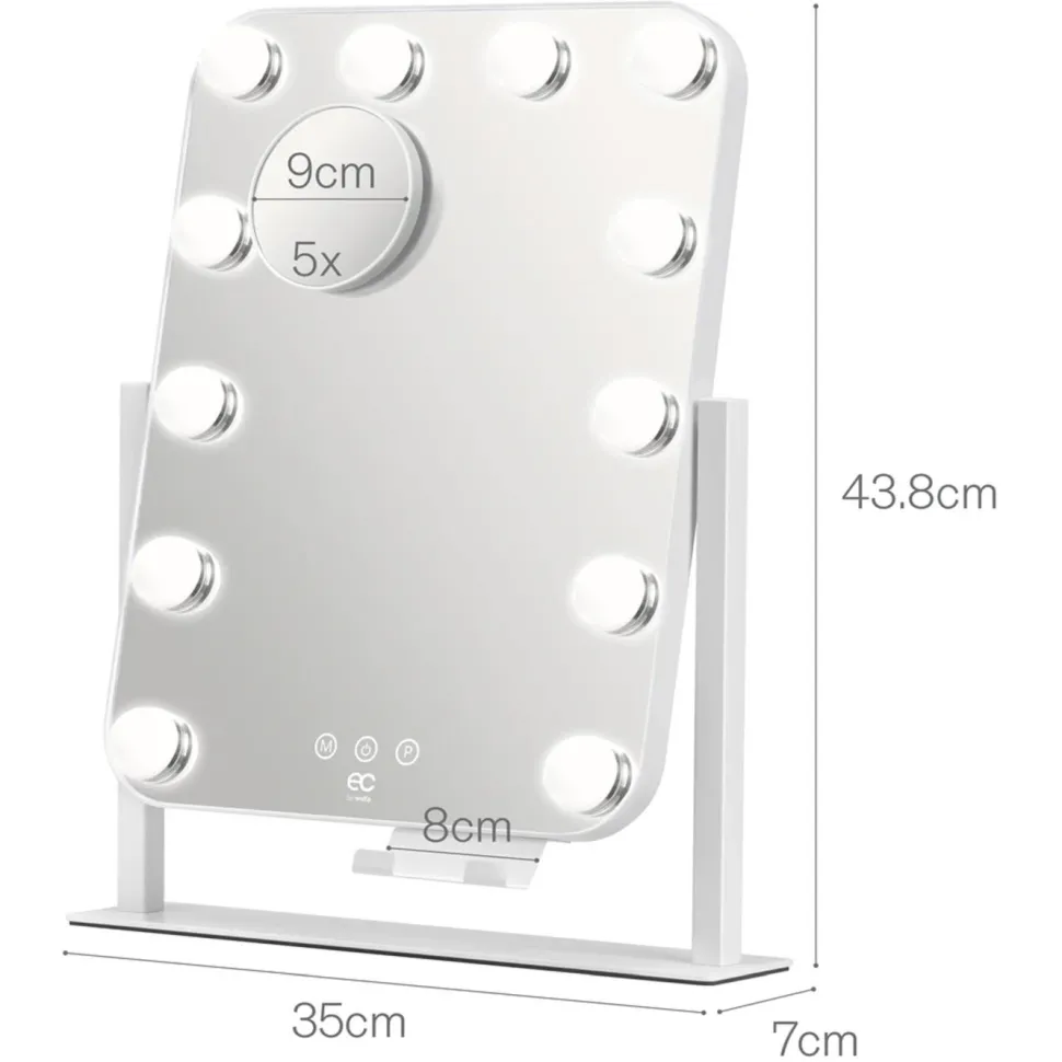 Wilfa Shine sminkspegel med LED-belysning