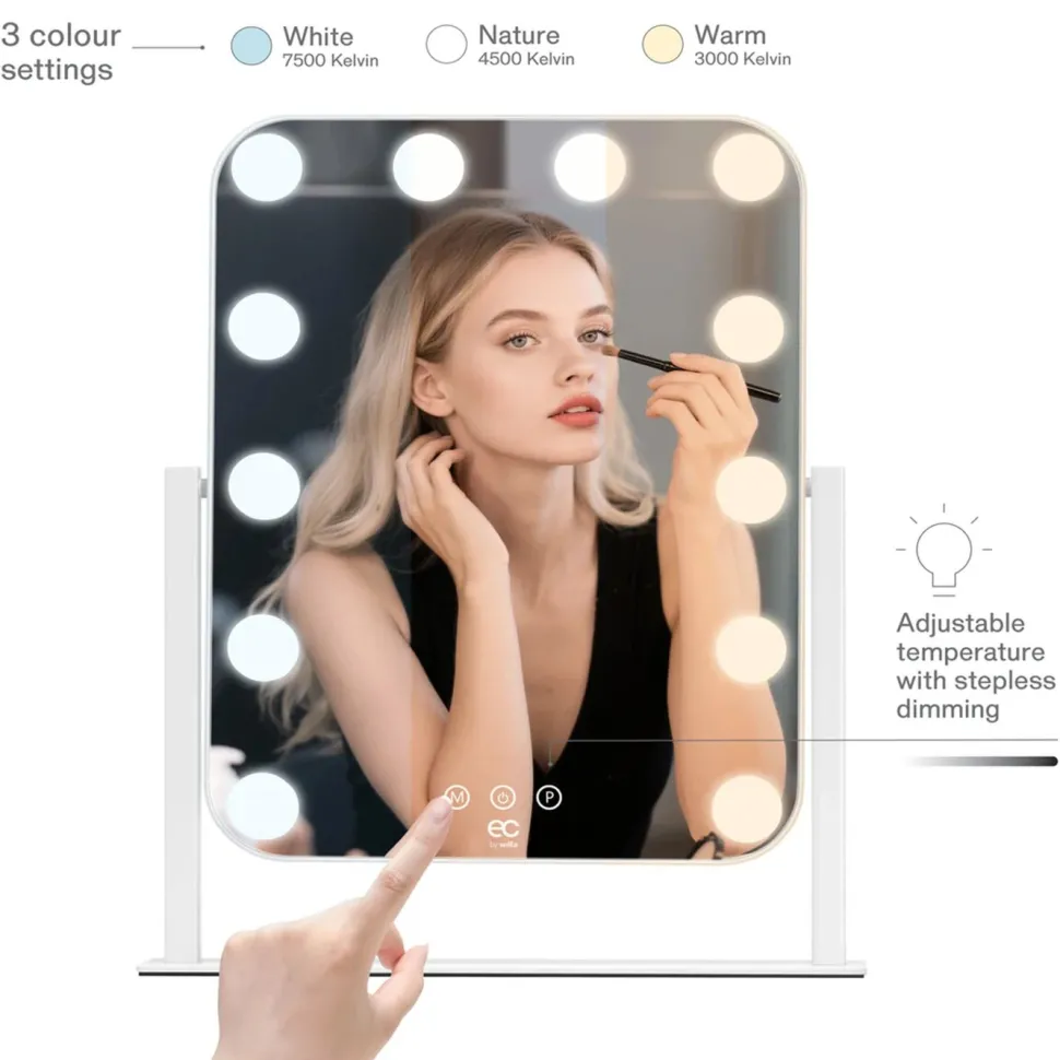 Wilfa Shine sminkspegel med LED-belysning