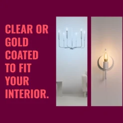 WiZ Clear Filament-kronljus C35 Smart LED-lampa E14 470 lm