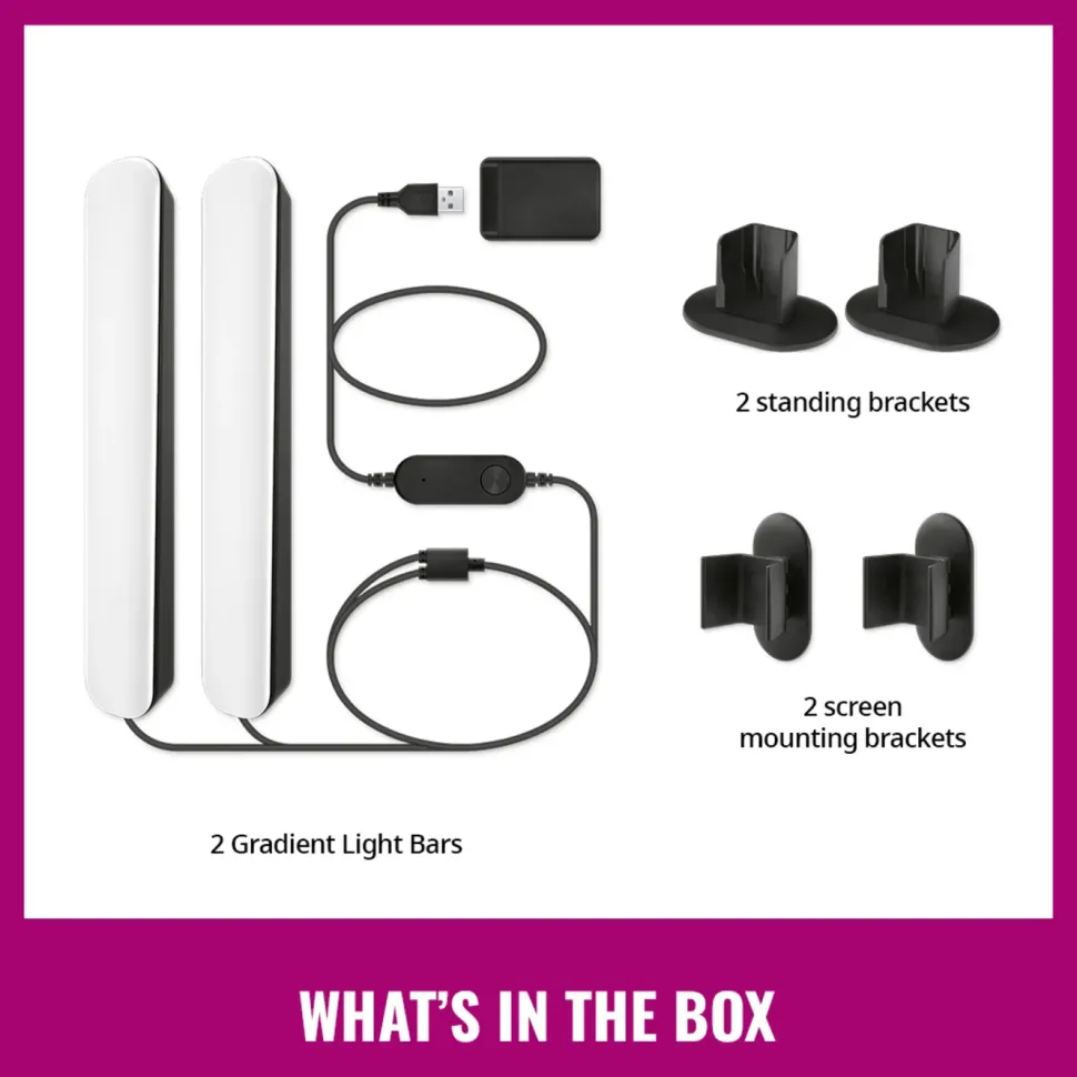 WiZ Gradient Light Bars RGBIC 2-pack