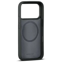 WOOLNUT Läderfodral för iPhone 17 Pro Svart
