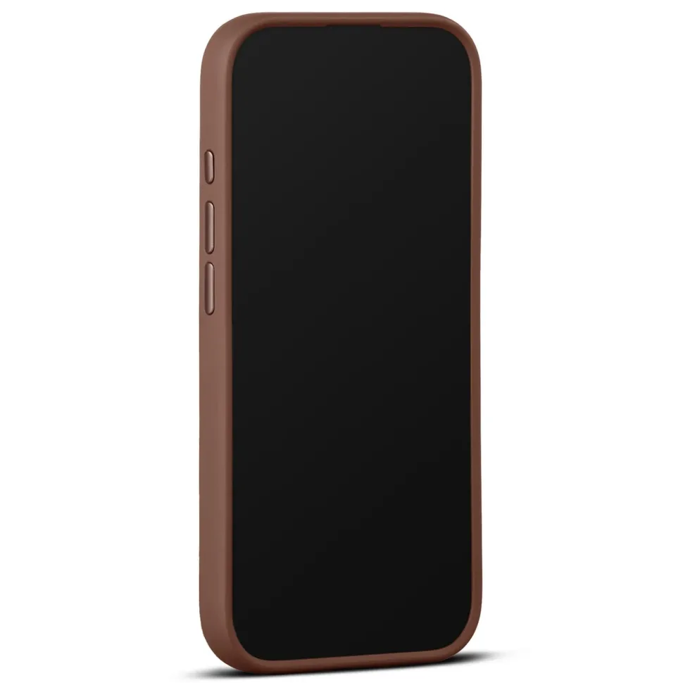 WOOLNUT Läderfodral för iPhone 17 Cognac