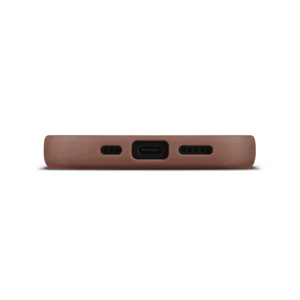 WOOLNUT Läderfodral för iPhone 17 Cognac