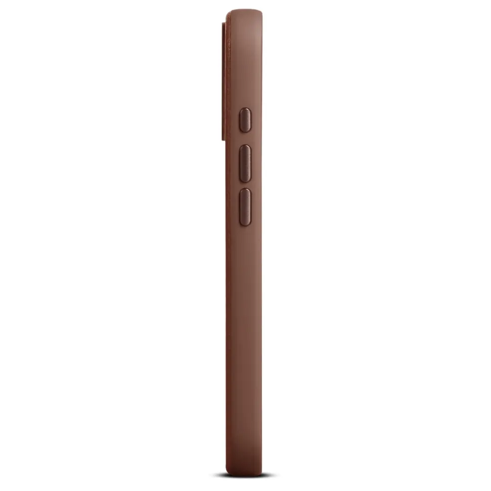 WOOLNUT Läderfodral för iPhone 17 Cognac