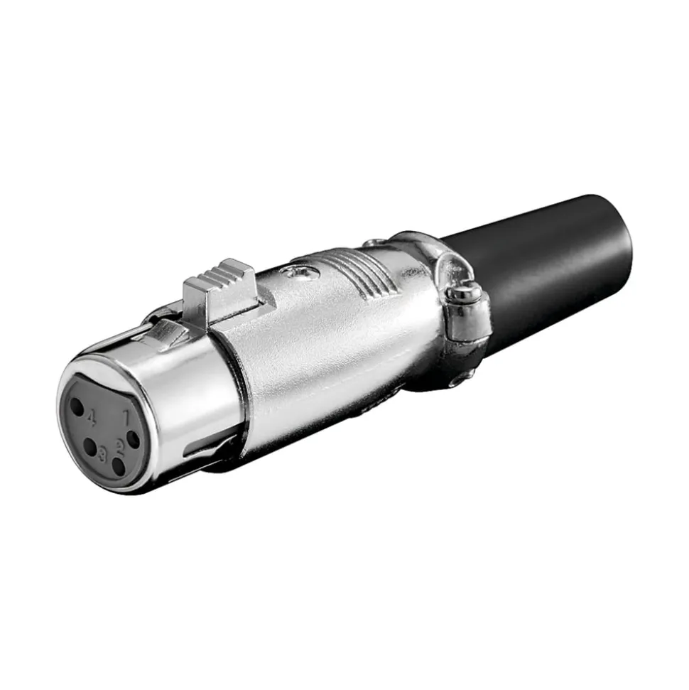 XLR-kontakt 4-polig Hona