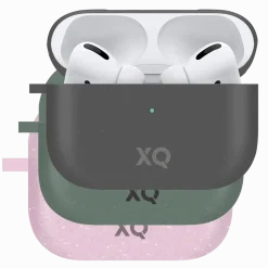 Xqisit Komposterbart fodral för AirPods Pro (Gen 1, 2019) Svart