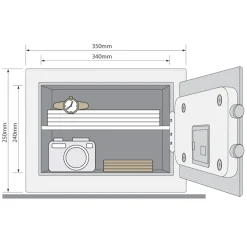 Yale Value Safe Medium Värdeskåp 5,6 kg